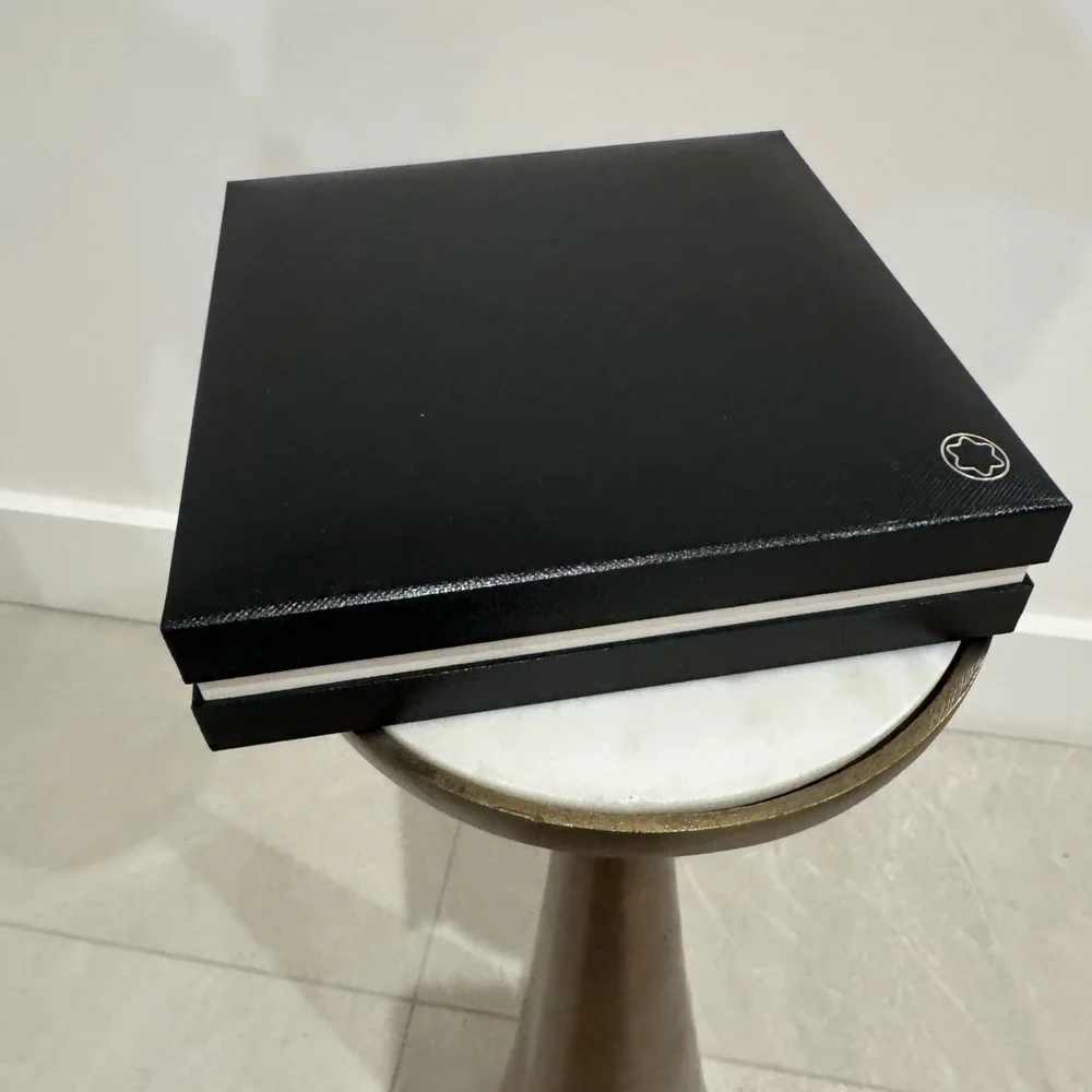 MONTBLANC Black Square Fountain Pen Box & Service Guide Booklet